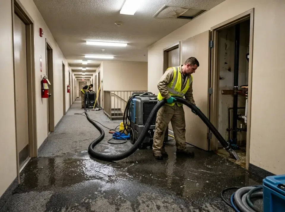 multi-unit-apartment-hallway-f-005 — frequently asked questions, Emergency Burst Pipe Water Extraction & Removal in Churchil…